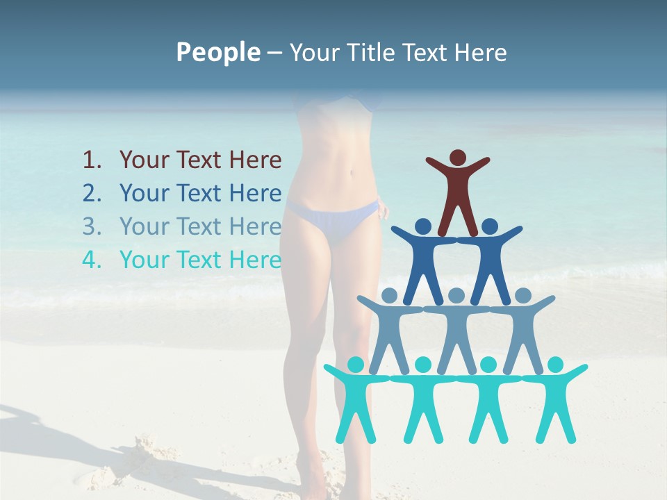 Girl Turquoise Holiday PowerPoint Template