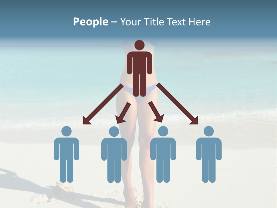 Girl Turquoise Holiday PowerPoint Template