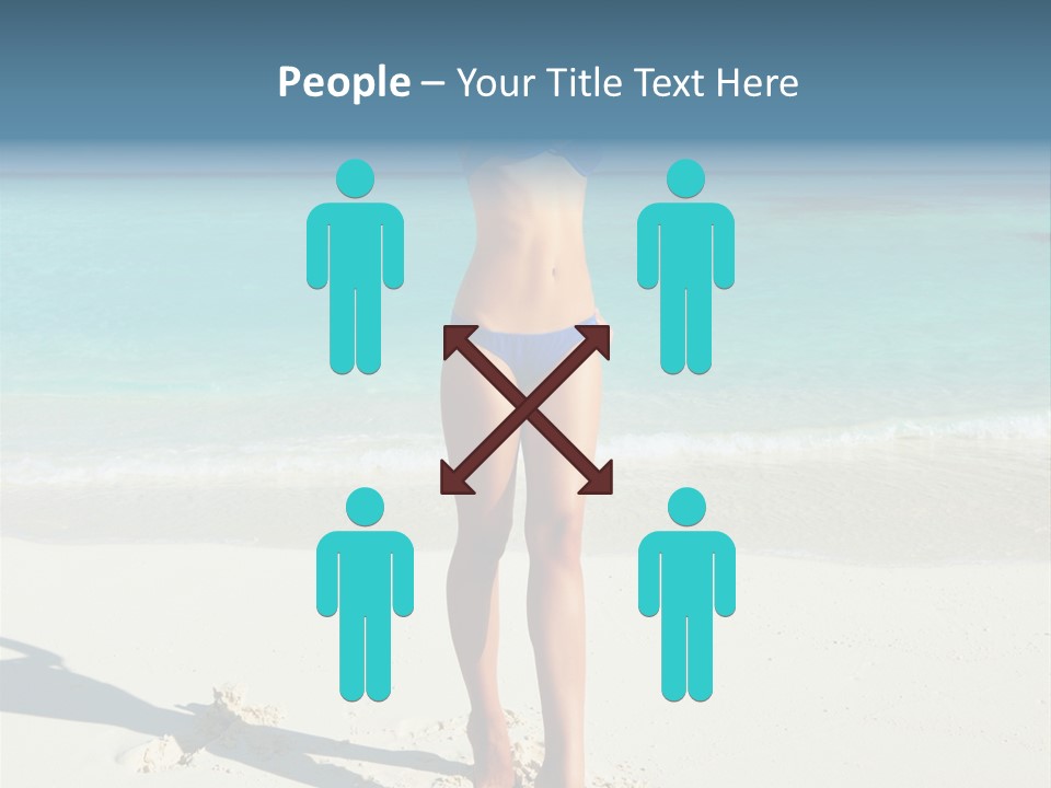 Girl Turquoise Holiday PowerPoint Template