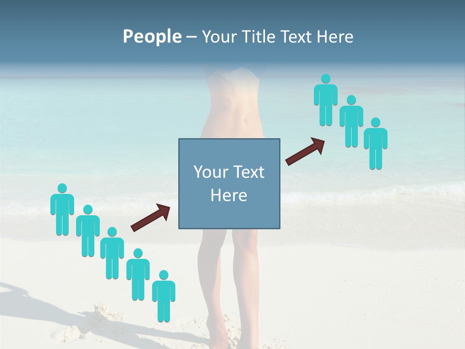 Girl Turquoise Holiday PowerPoint Template