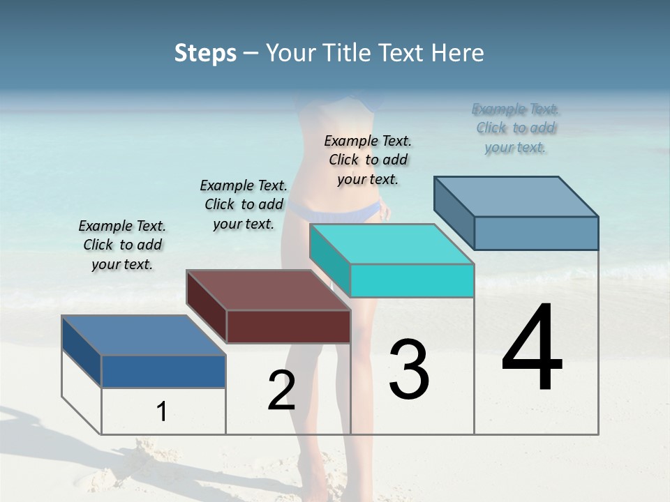 Girl Turquoise Holiday PowerPoint Template