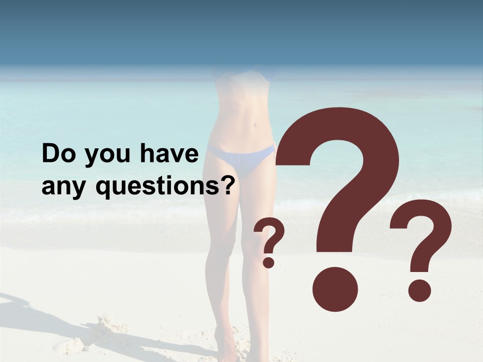 Girl Turquoise Holiday PowerPoint Template