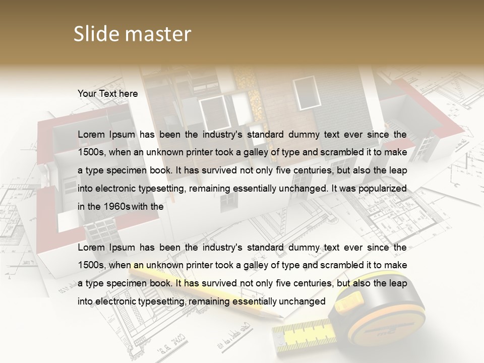 Reform Structure Roof Layers PowerPoint Template