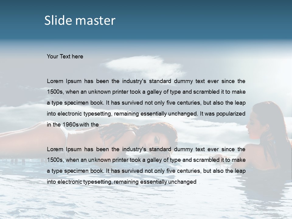 Travel Heaven Water PowerPoint Template