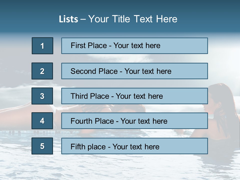 Travel Heaven Water PowerPoint Template
