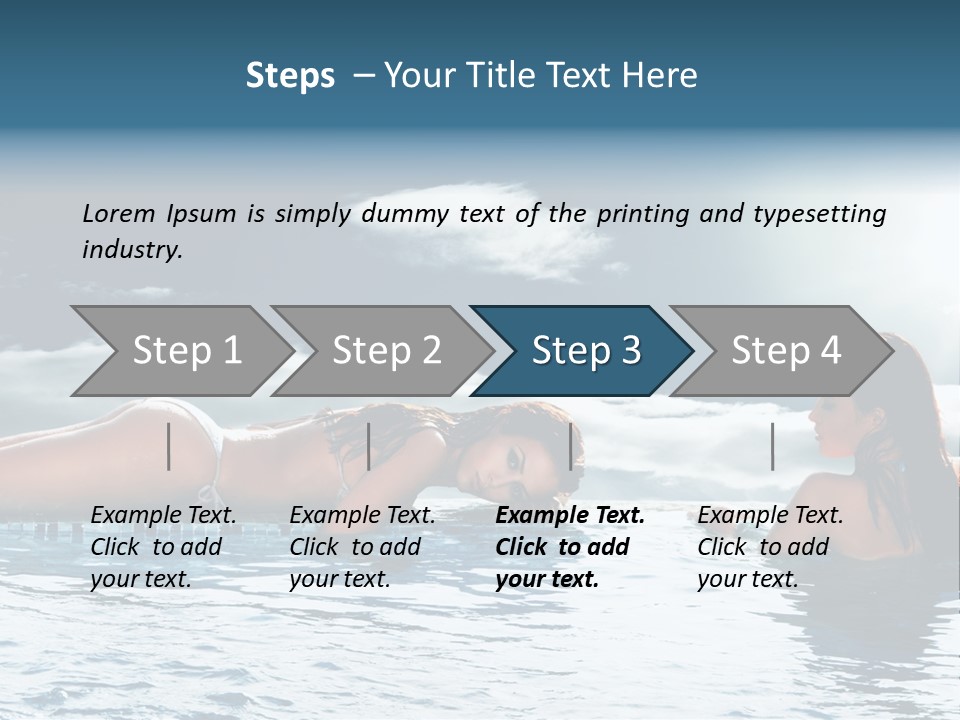 Travel Heaven Water PowerPoint Template