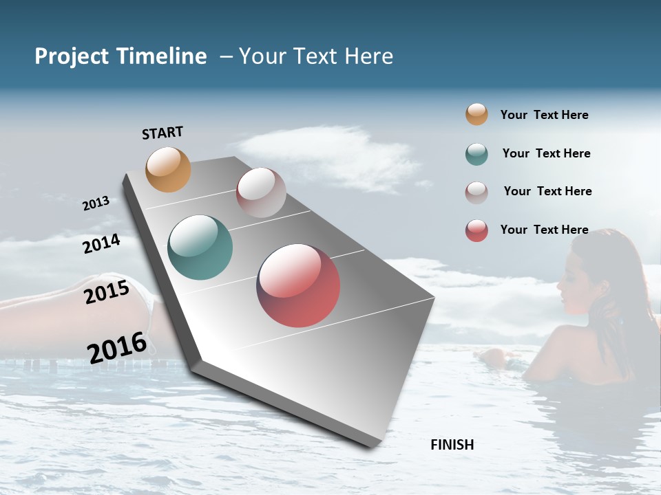 Travel Heaven Water PowerPoint Template
