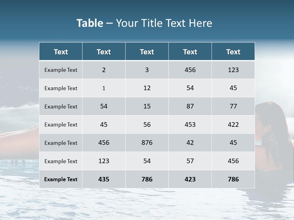 Travel Heaven Water PowerPoint Template