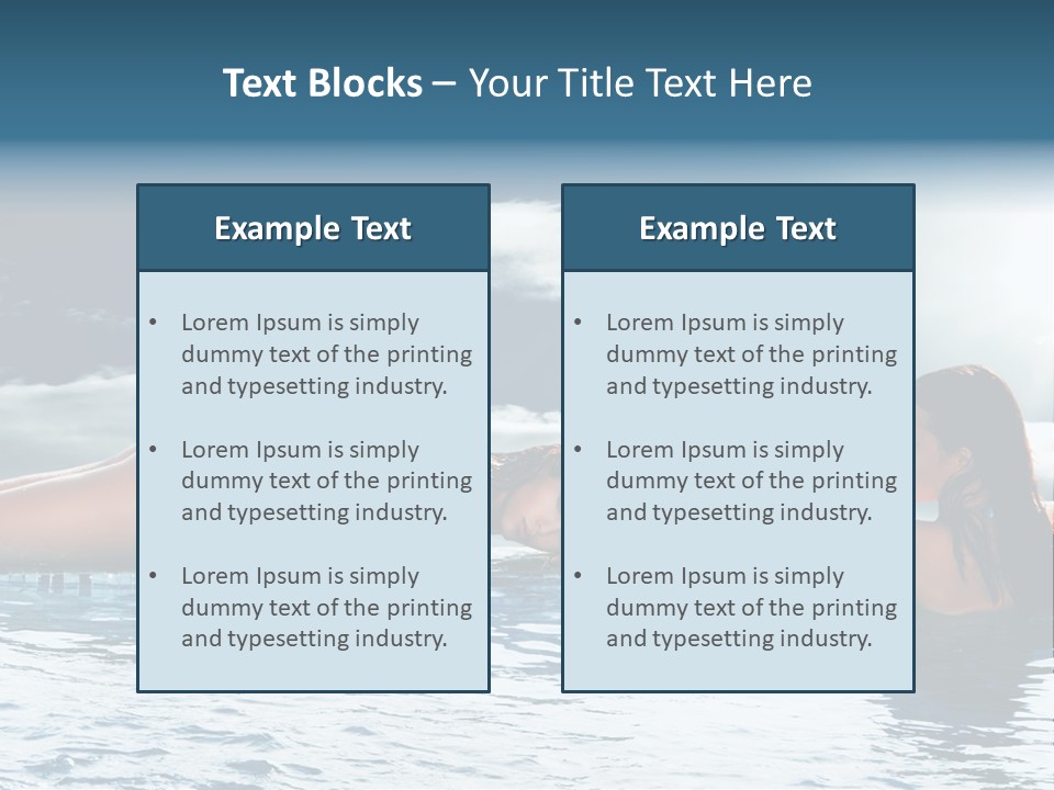 Travel Heaven Water PowerPoint Template