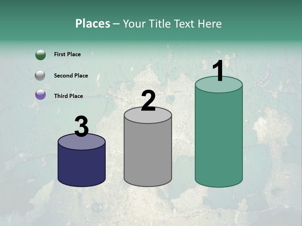 Crack Pattern Worn PowerPoint Template