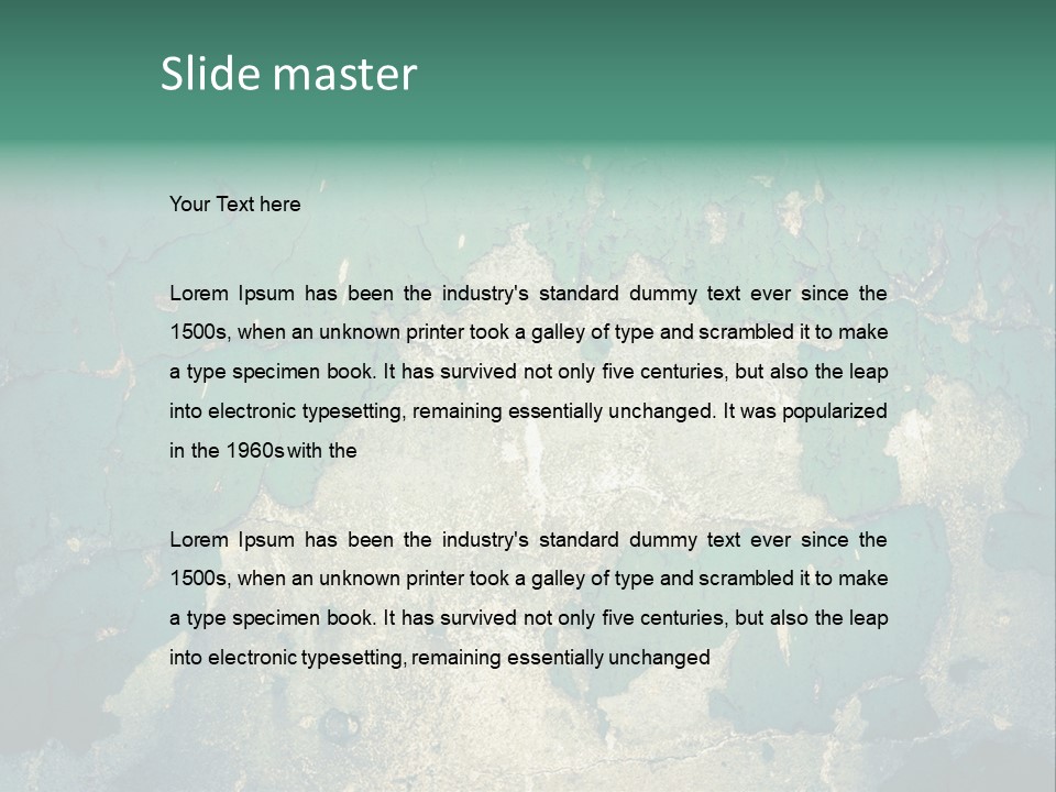 Crack Pattern Worn PowerPoint Template