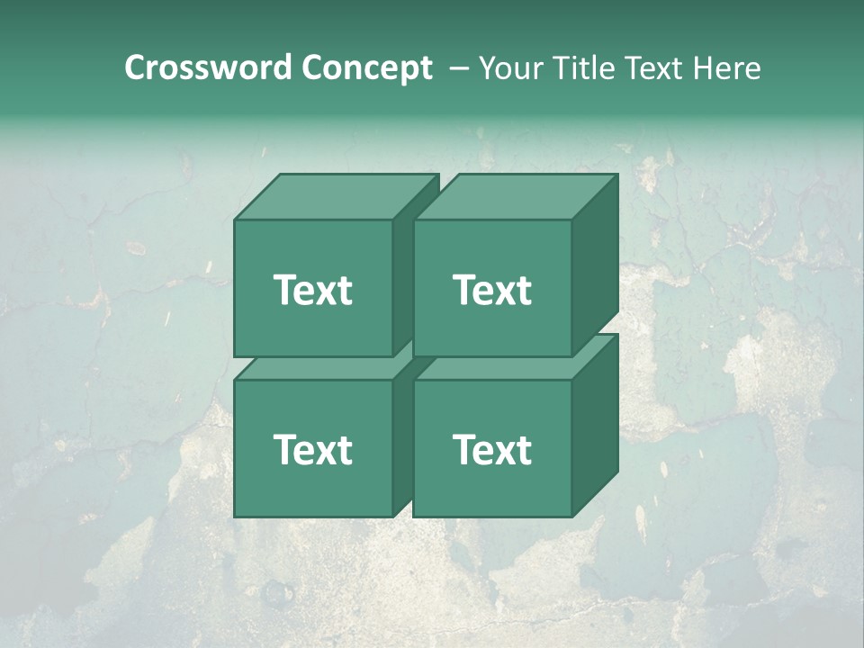 Crack Pattern Worn PowerPoint Template