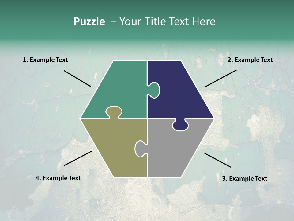 Crack Pattern Worn PowerPoint Template