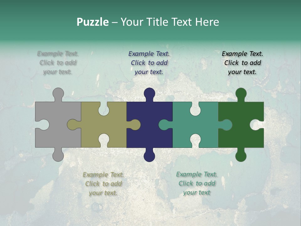 Crack Pattern Worn PowerPoint Template