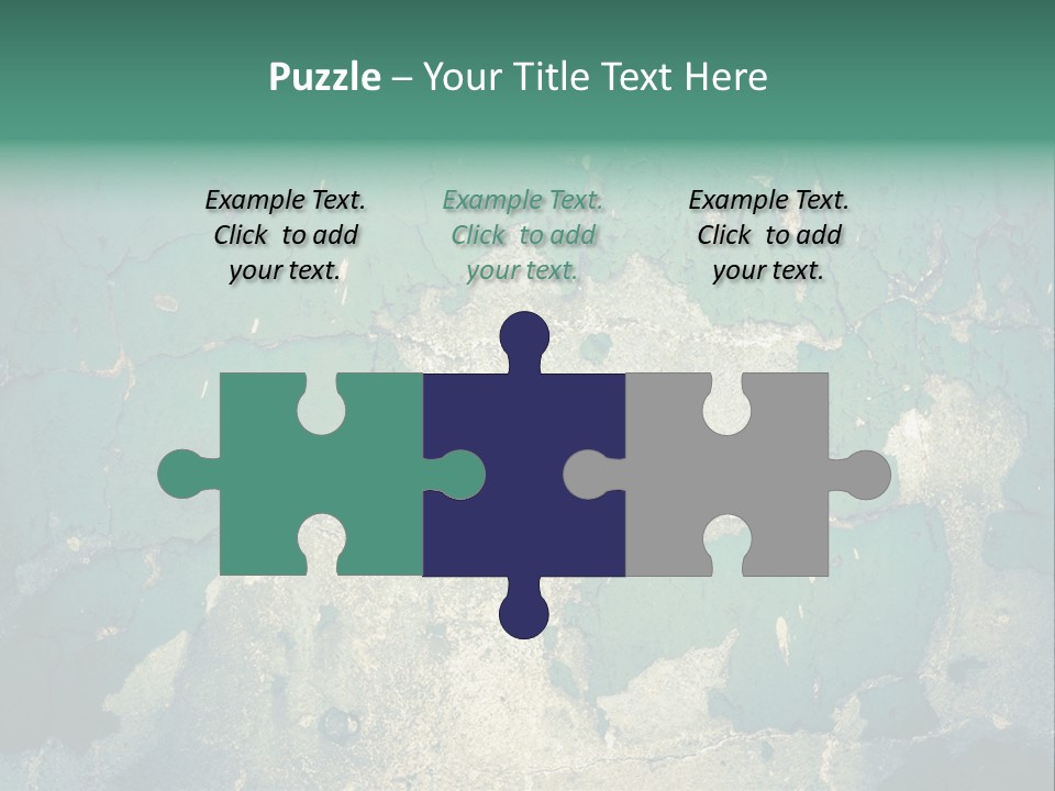 Crack Pattern Worn PowerPoint Template