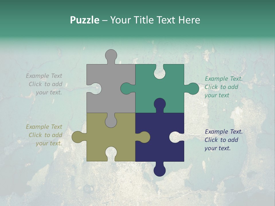 Crack Pattern Worn PowerPoint Template