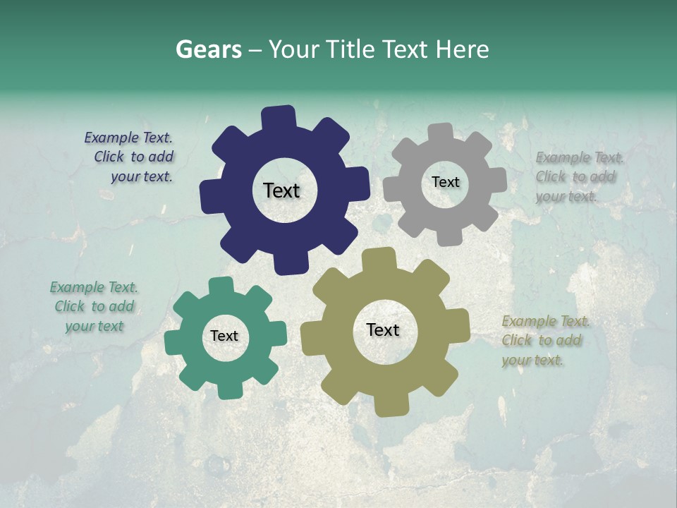 Crack Pattern Worn PowerPoint Template
