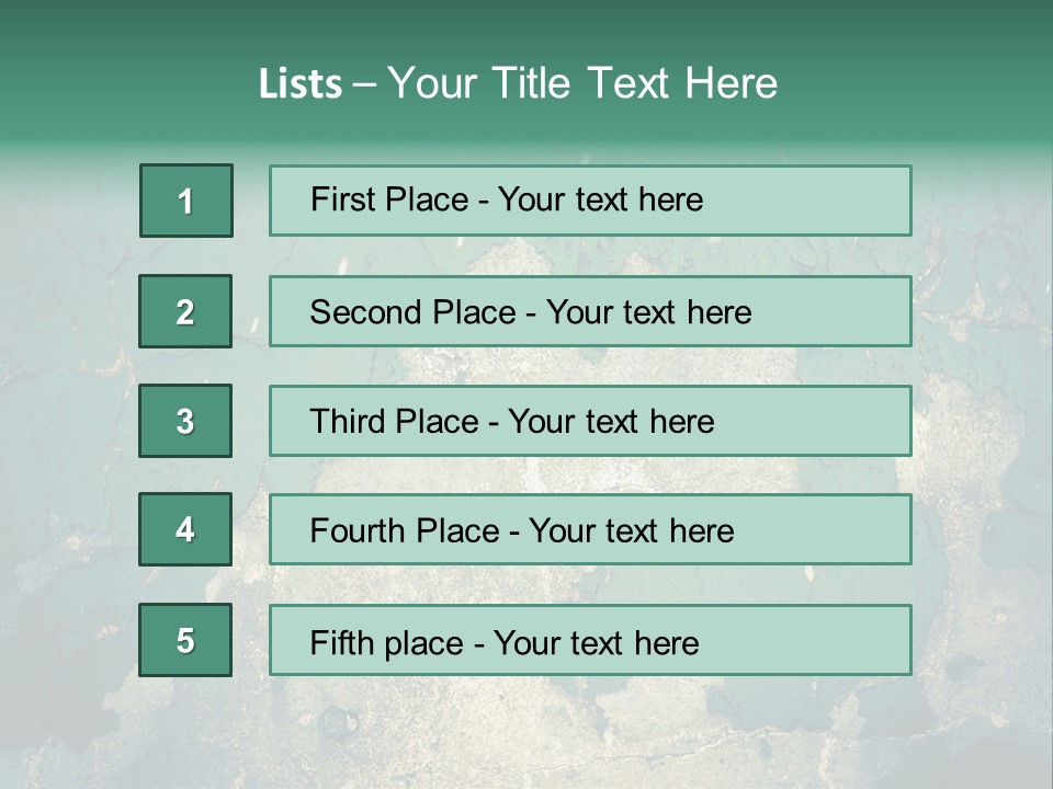 Crack Pattern Worn PowerPoint Template