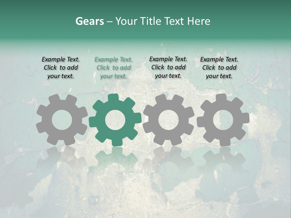 Crack Pattern Worn PowerPoint Template