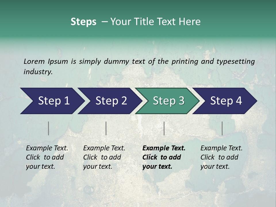 Crack Pattern Worn PowerPoint Template