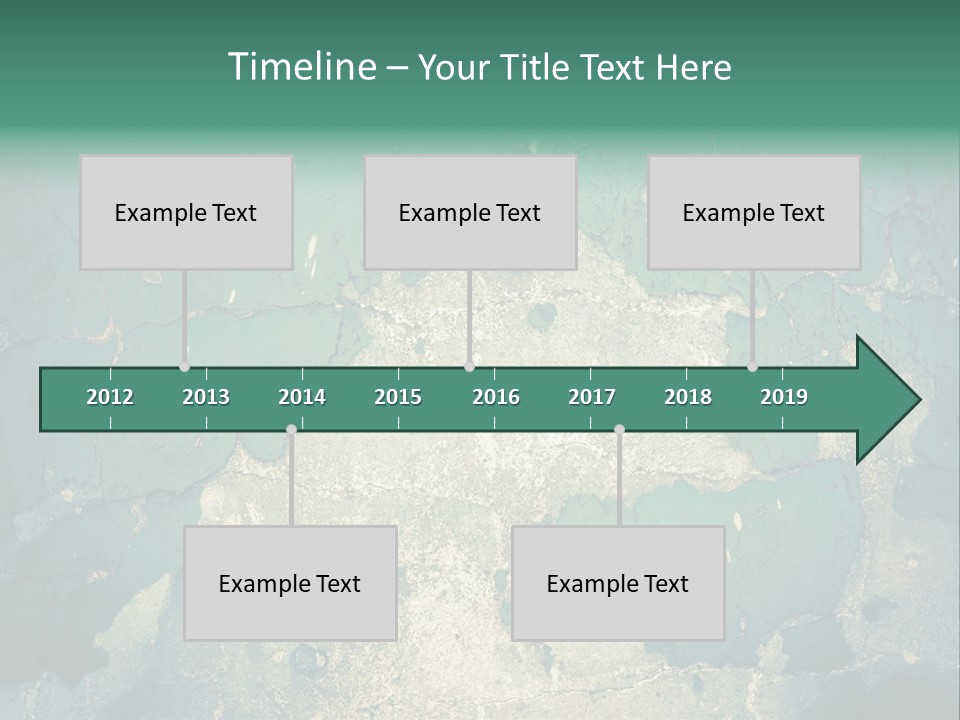 Crack Pattern Worn PowerPoint Template