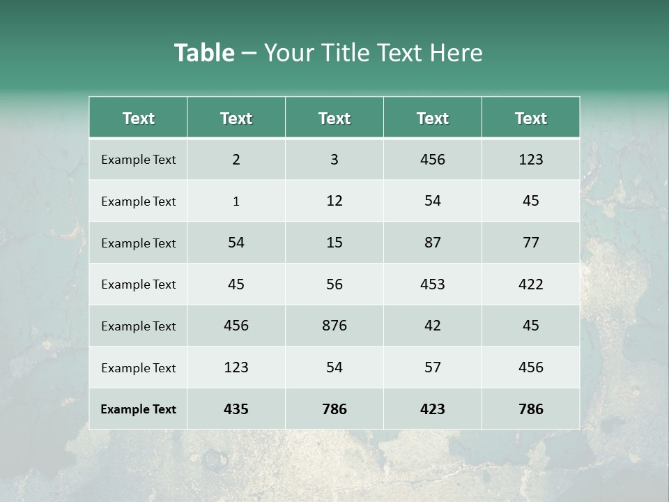 Crack Pattern Worn PowerPoint Template