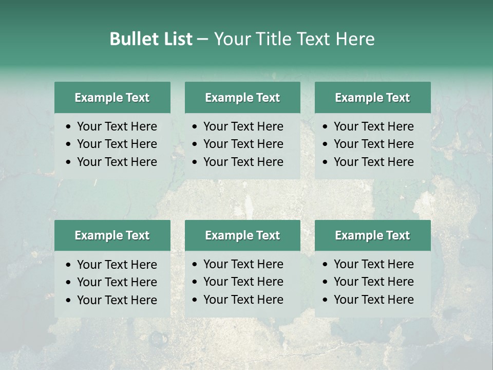 Crack Pattern Worn PowerPoint Template