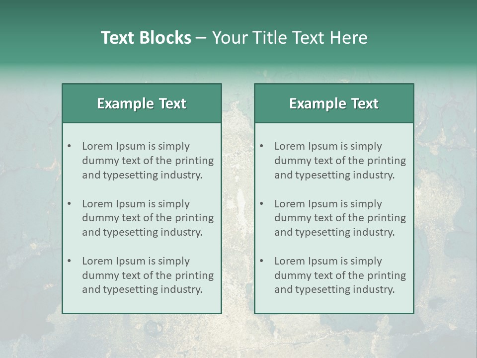 Crack Pattern Worn PowerPoint Template