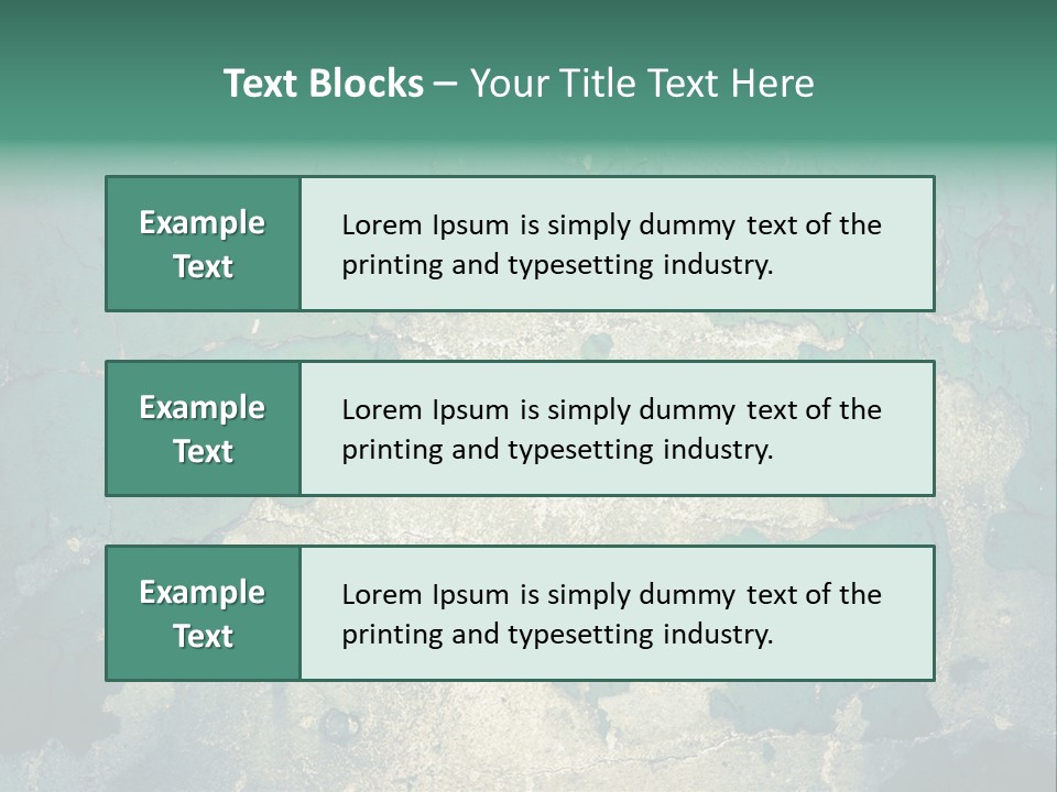 Crack Pattern Worn PowerPoint Template