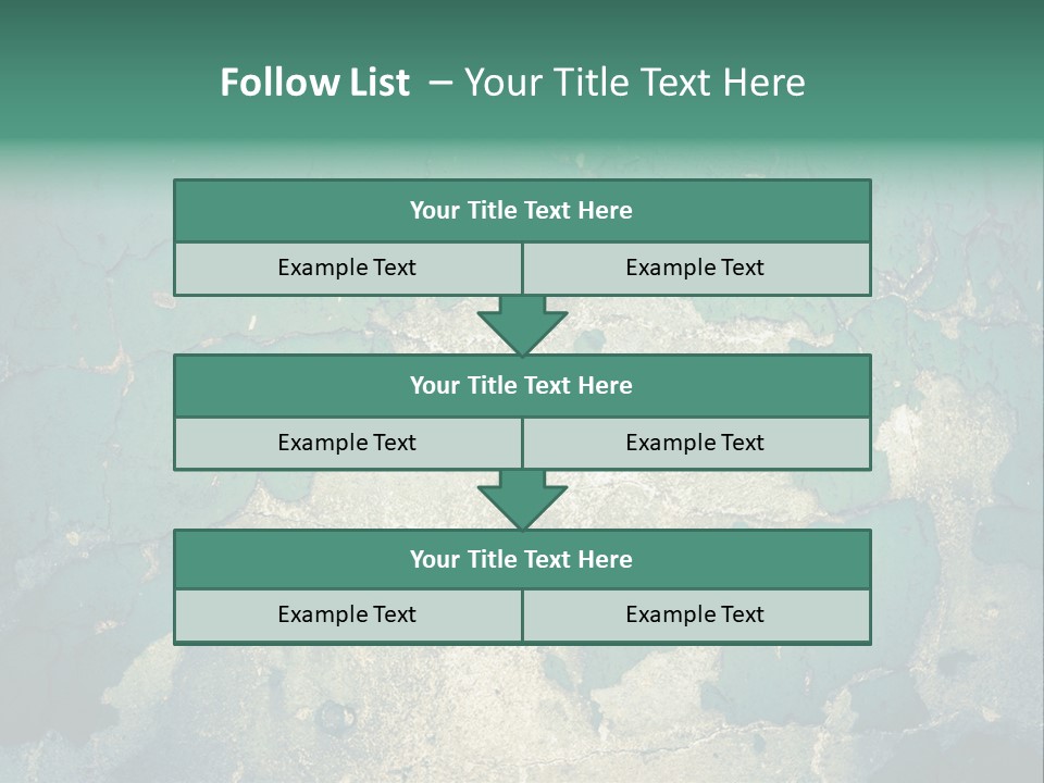 Crack Pattern Worn PowerPoint Template