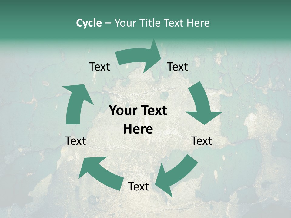 Crack Pattern Worn PowerPoint Template