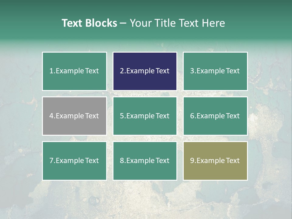Crack Pattern Worn PowerPoint Template