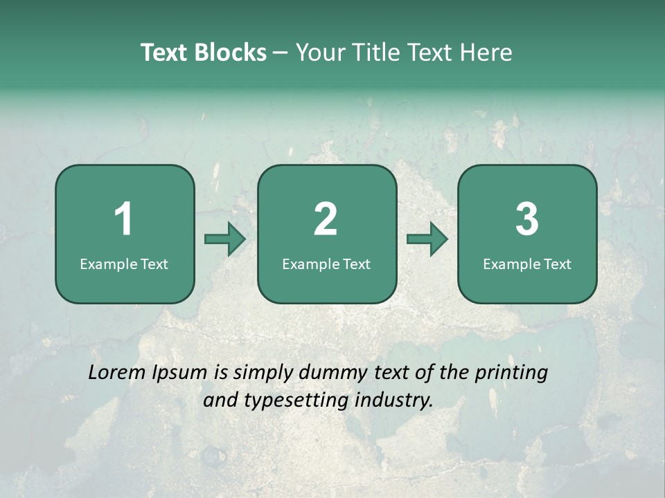 Crack Pattern Worn PowerPoint Template