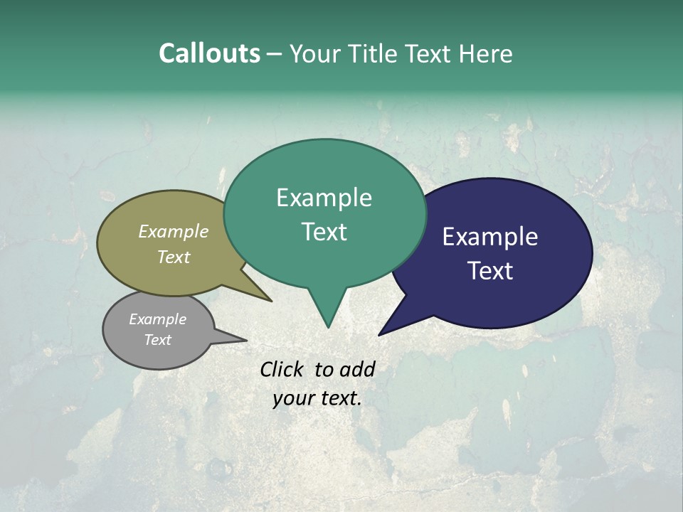 Crack Pattern Worn PowerPoint Template