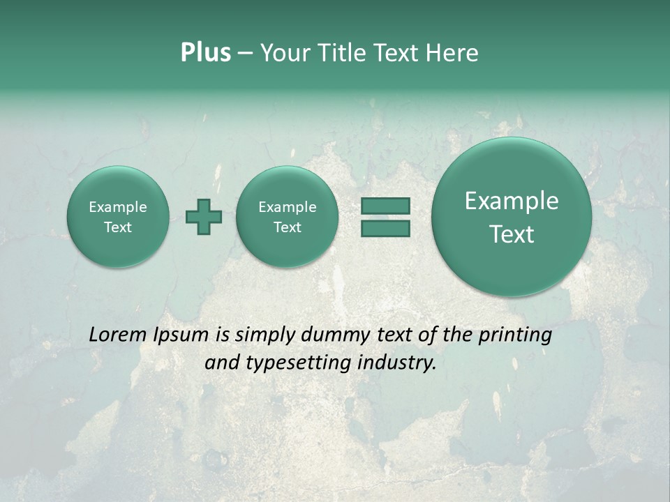 Crack Pattern Worn PowerPoint Template