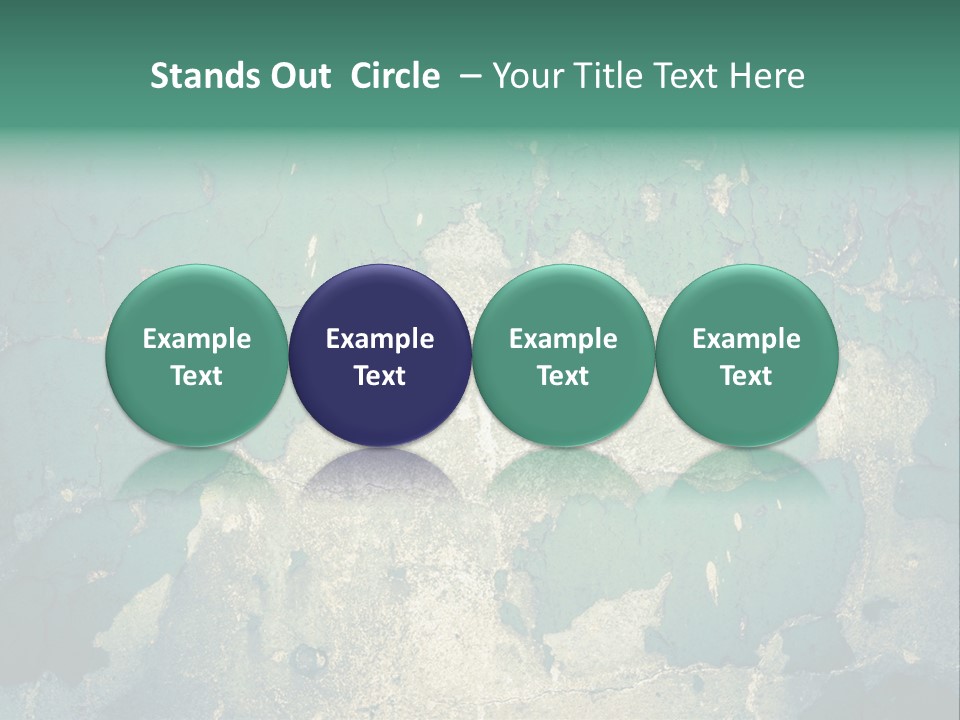 Crack Pattern Worn PowerPoint Template