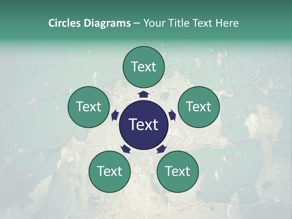 Crack Pattern Worn PowerPoint Template