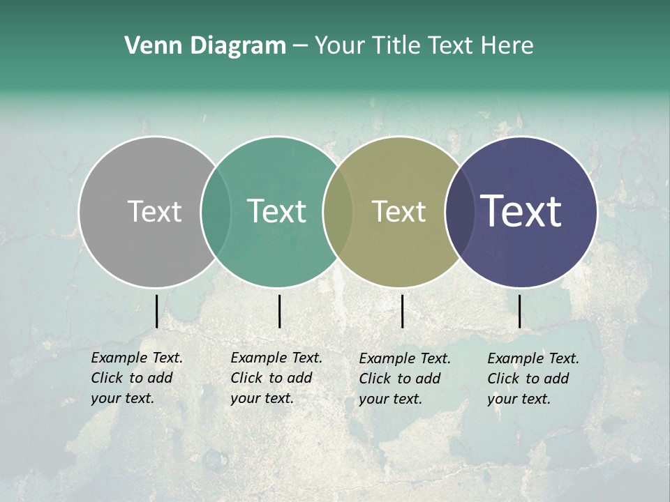 Crack Pattern Worn PowerPoint Template