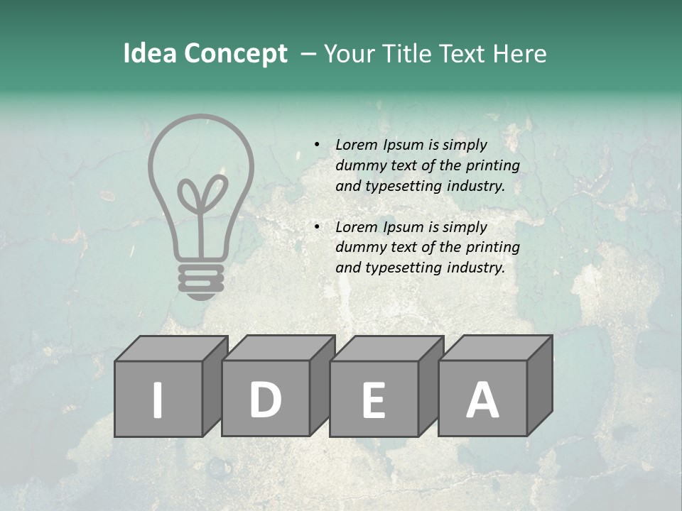 Crack Pattern Worn PowerPoint Template