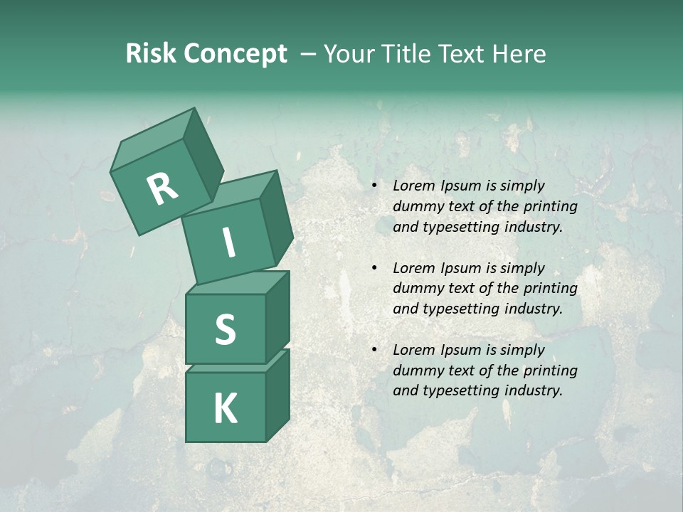 Crack Pattern Worn PowerPoint Template
