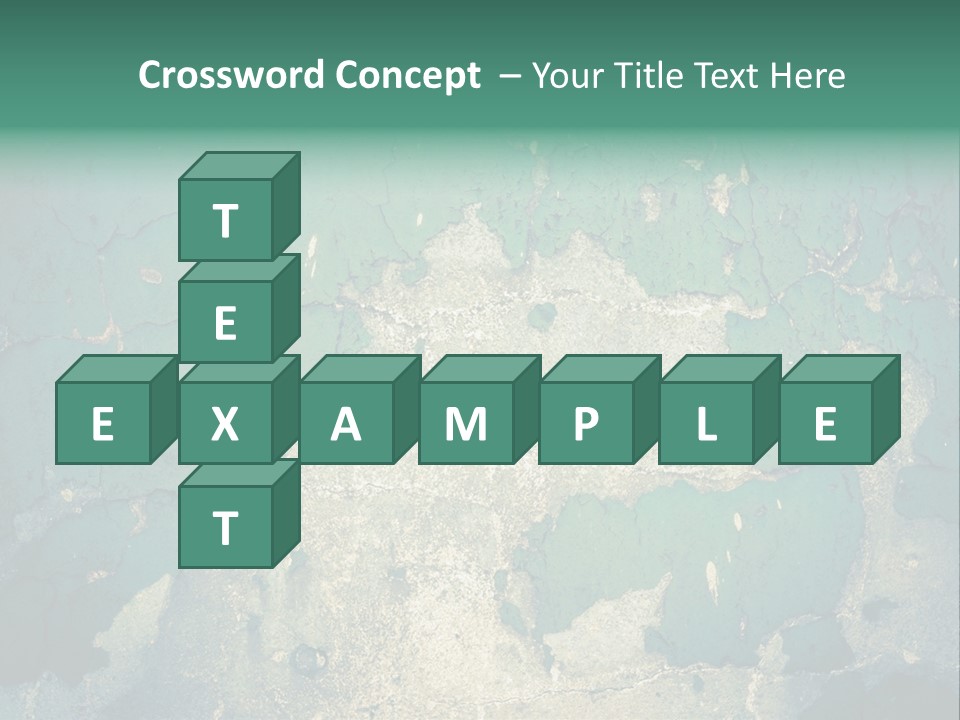 Crack Pattern Worn PowerPoint Template