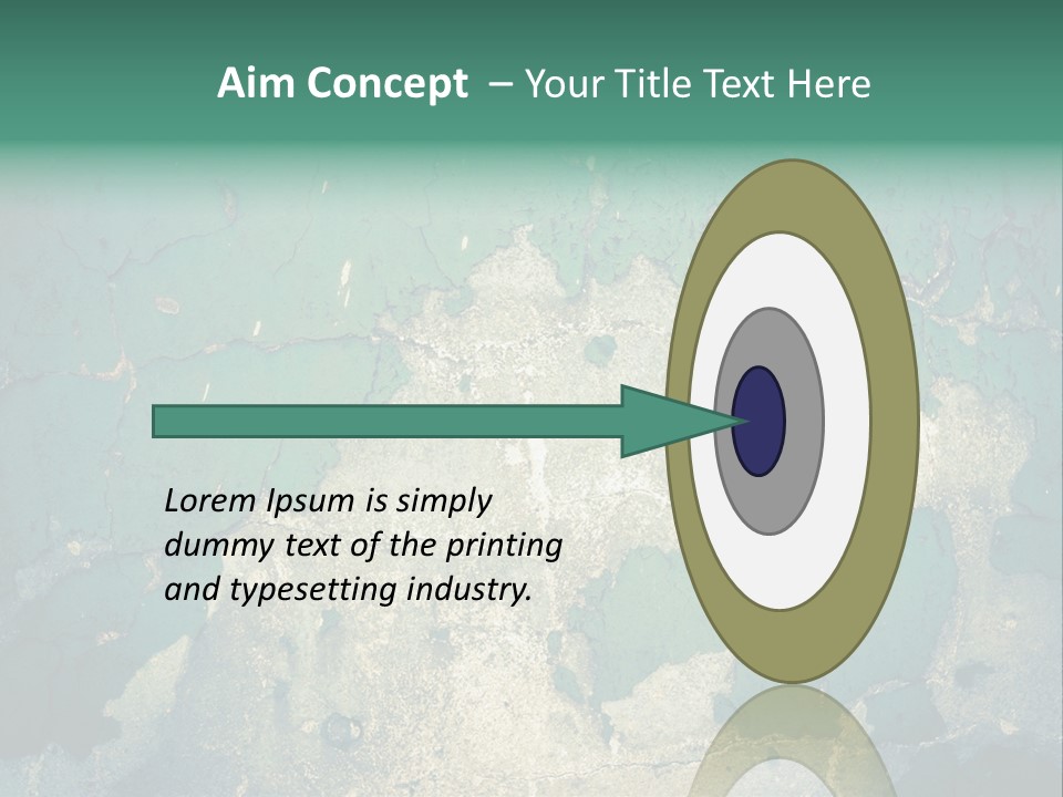 Crack Pattern Worn PowerPoint Template