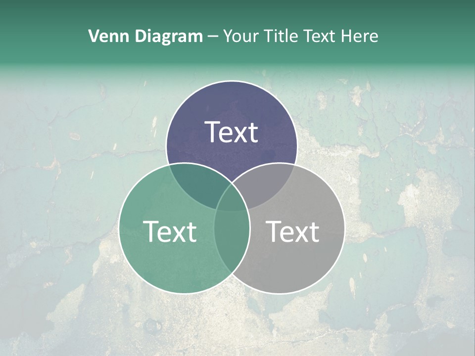 Crack Pattern Worn PowerPoint Template