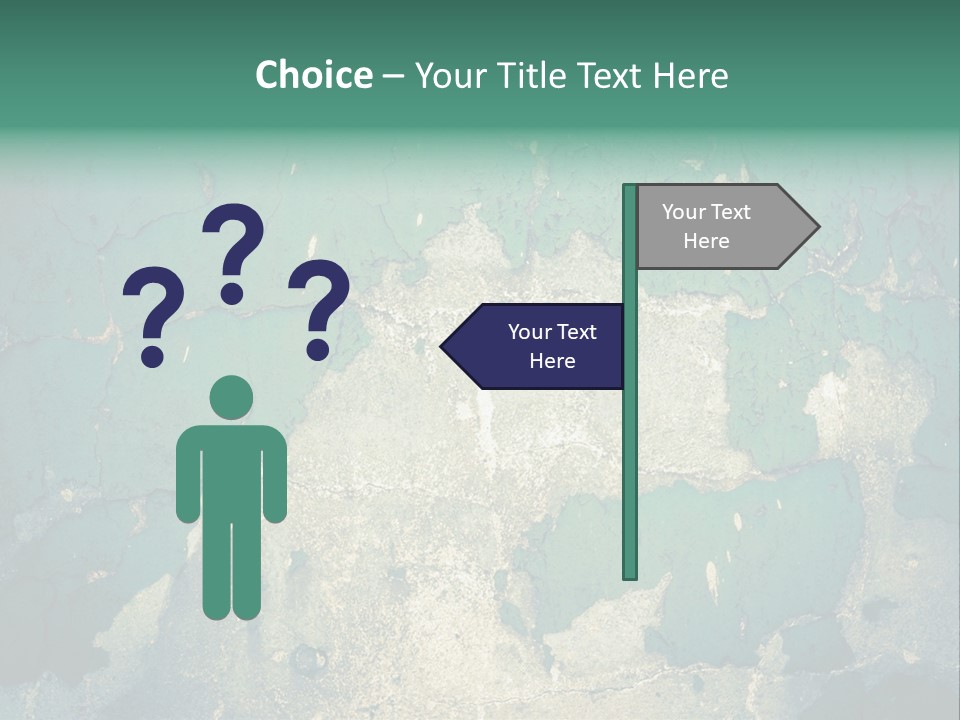Crack Pattern Worn PowerPoint Template