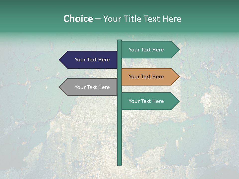 Crack Pattern Worn PowerPoint Template