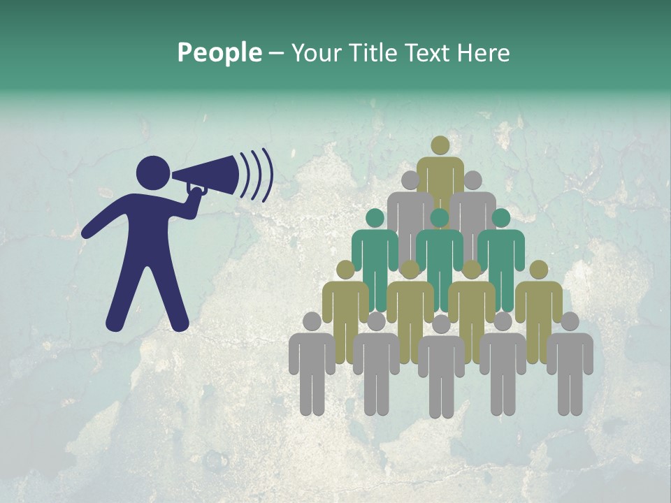 Crack Pattern Worn PowerPoint Template