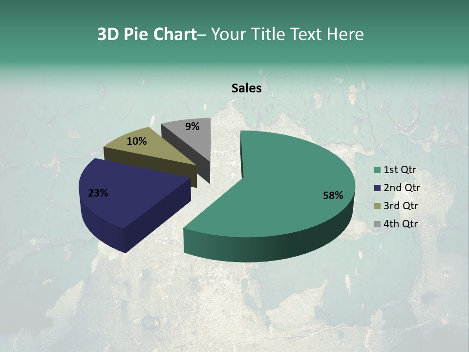 Crack Pattern Worn PowerPoint Template