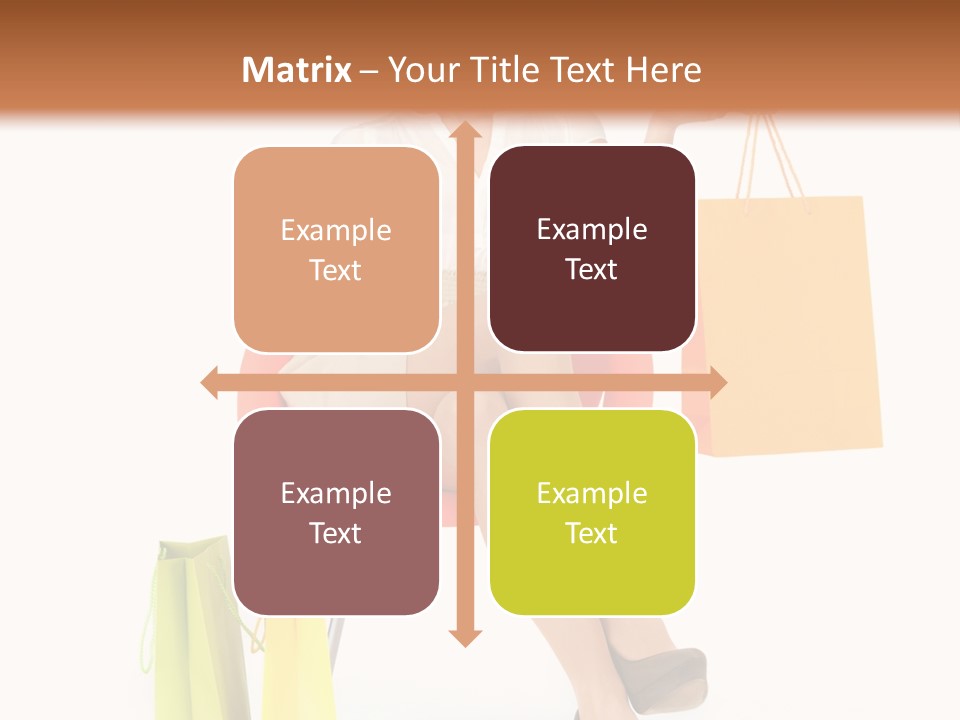 Pretty Shopping Lady PowerPoint Template