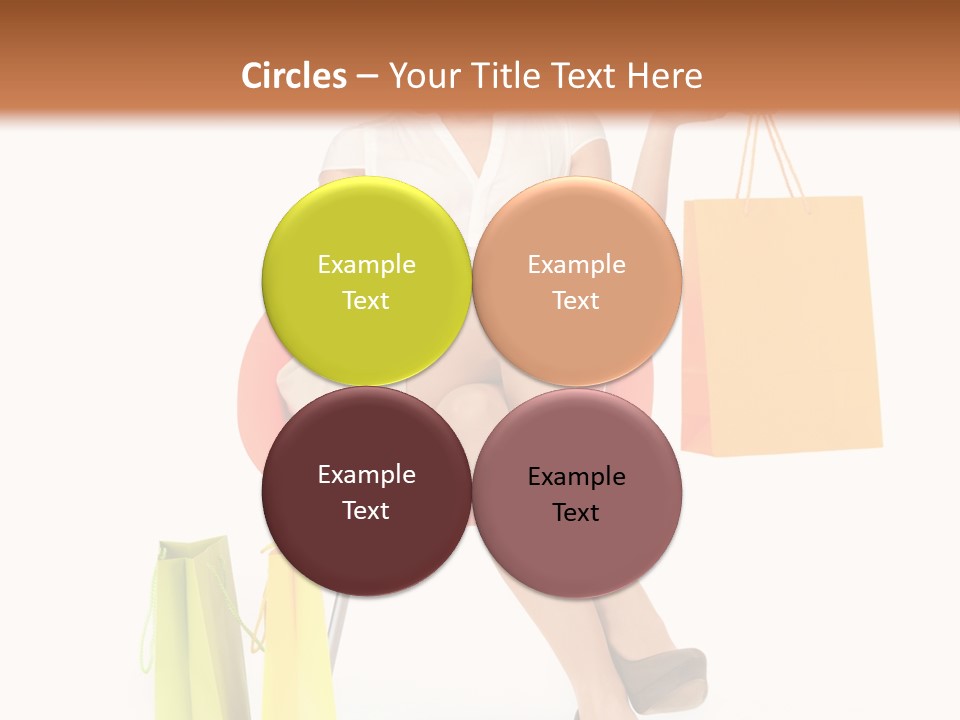 Pretty Shopping Lady PowerPoint Template