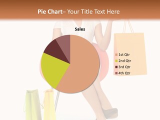 Pretty Shopping Lady PowerPoint Template